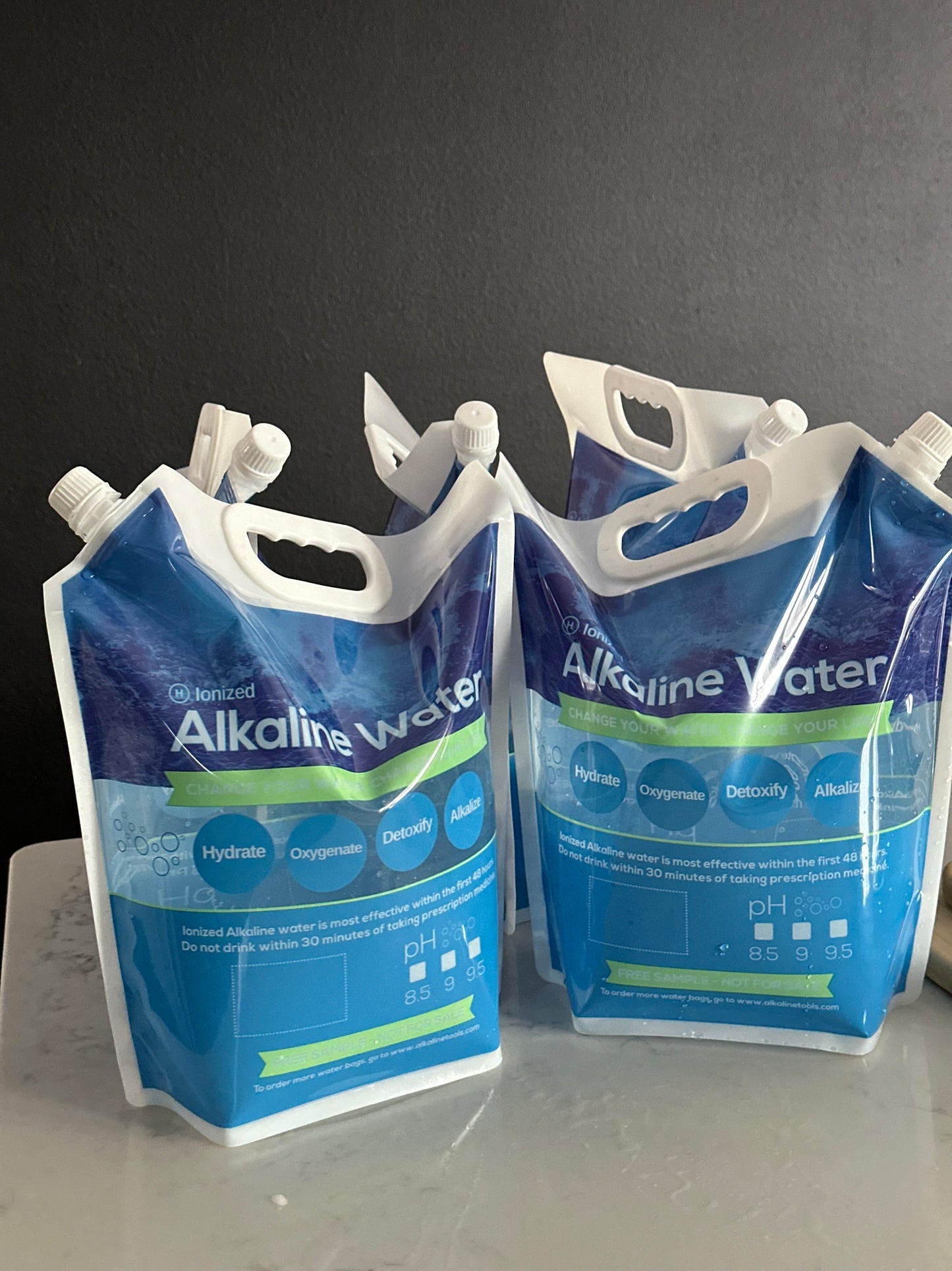 Alkaline Water Gallon Bag